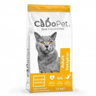 CaDoPet Premium Yetişkin Tavuklu Kedi Maması 1,5 Kg