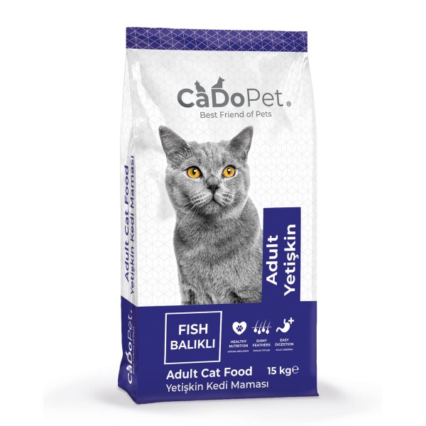 CaDoPet Premium Yetişkin Balıklı Kedi Maması 15 Kg
