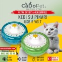 CaDoPet Işıklı Kedi Su Pınarı 5 Volt 12 Ay Satıcı Garantili