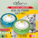 CaDoPet Işıklı Kedi Su Pınarı 2.5 Litre