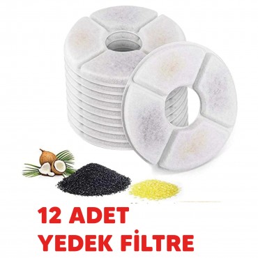 Kedi Su Pınarı Yedek Filtre Orijinal 12li Paket